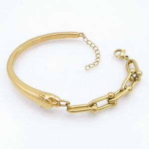 Stainless Steel Gold-plating Bracelet - KB207718-SP