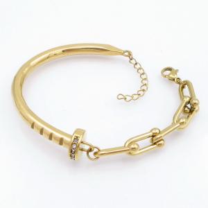 Stainless Steel Gold-plating Bracelet - KB207719-SP