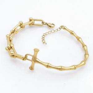 Stainless Steel Gold-plating Bracelet - KB207720-SP