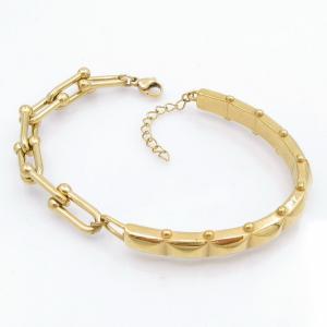 Stainless Steel Gold-plating Bracelet - KB207721-SP