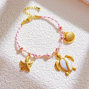 Stainless Steel Gold-plating Bracelet - KB207964-SXSJ