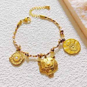 Stainless Steel Gold-plating Bracelet - KB207972-SXSJ