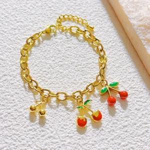 Stainless Steel Gold-plating Bracelet - KB207977-SXSJ
