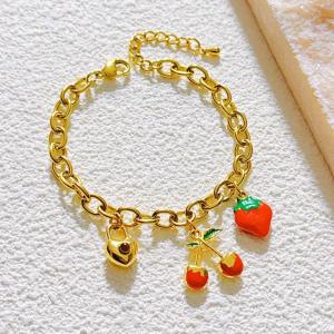 Stainless Steel Gold-plating Bracelet - KB207978-SXSJ