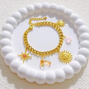 Stainless Steel Gold-plating Bracelet - KB207986-SXSJ