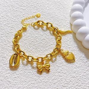 Stainless Steel Gold-plating Bracelet - KB207990-SXSJ