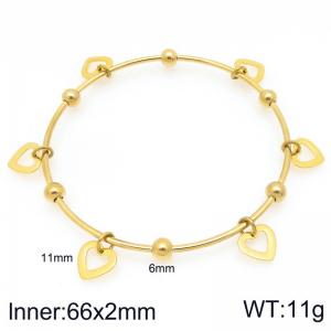 Stainless Steel Gold-plating Bracelet - KB208017-Z