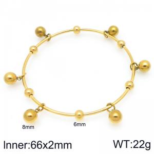 Stainless Steel Gold-plating Bracelet - KB208019-Z