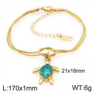 Stainless Steel Gold-plating Bracelet - KB208376-Z