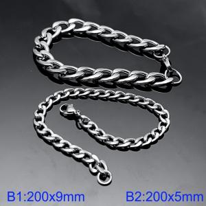 Fashion stainless steel chain bracelet - KB208421-Z