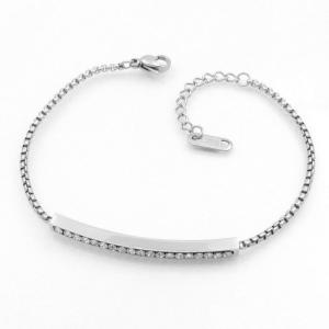 Stainless Steel Stone Bracelet - KB208543-HR