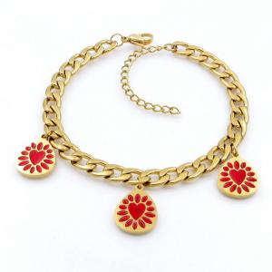 Stainless Steel Gold-plating Bracelet - KB208648-TJG