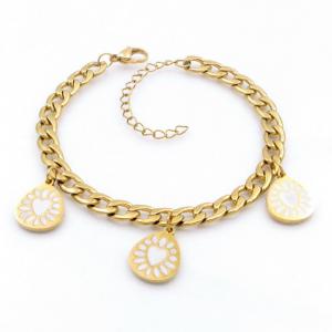 Stainless Steel Gold-plating Bracelet - KB208649-TJG