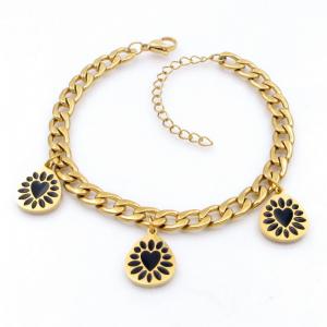 Stainless Steel Gold-plating Bracelet - KB208650-TJG
