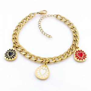 Stainless Steel Gold-plating Bracelet - KB208651-TJG