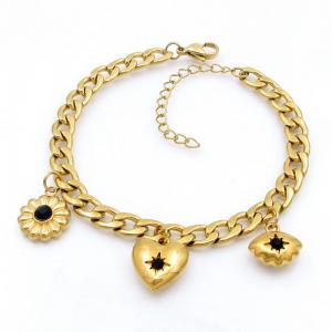 Stainless Steel Gold-plating Bracelet - KB208653-TJG