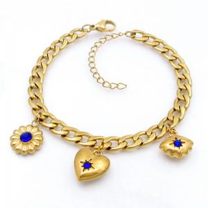 Stainless Steel Gold-plating Bracelet - KB208654-TJG