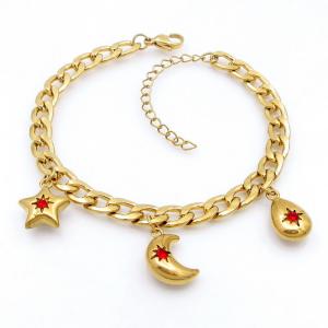 Stainless Steel Gold-plating Bracelet - KB208656-TJG