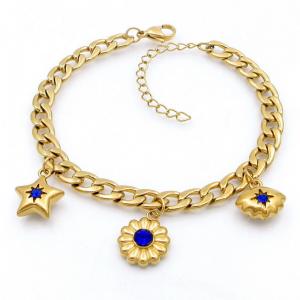 Stainless Steel Gold-plating Bracelet - KB208657-TJG