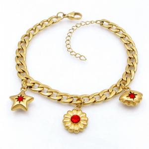 Stainless Steel Gold-plating Bracelet - KB208658-TJG