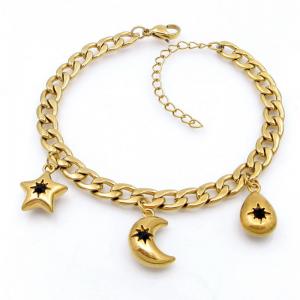 Stainless Steel Gold-plating Bracelet - KB208662-TJG