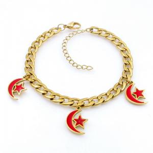 Stainless Steel Gold-plating Bracelet - KB208664-TJG