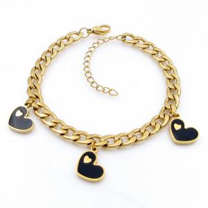 Stainless Steel Gold-plating Bracelet - KB208684-TJG