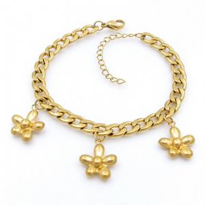 Stainless Steel Gold-plating Bracelet - KB208696-TJG