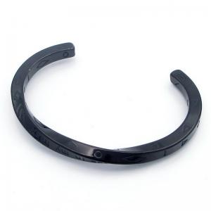 Stainless Steel Black-plating Bangle - KB208716-YH