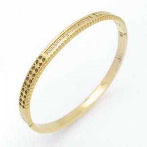 Stainless Steel Stone Bangle - KB208800-YH