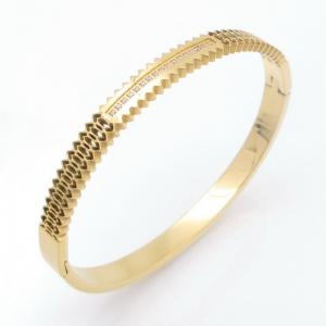 Stainless Steel Stone Bangle - KB208807-YH