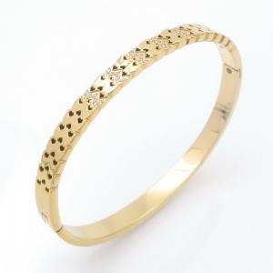 Stainless Steel Stone Bangle - KB208809-YH