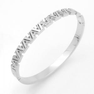 Stainless Steel Stone Bangle - KB208814-YH