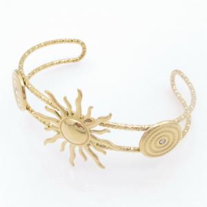 Stainless Steel Gold-plating Bangle - KB208824-SP