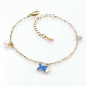 Stainless Steel Gold-plating Bracelet - KB208833-BJ