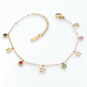 Stainless Steel Gold-plating Bracelet - KB208839-BJ
