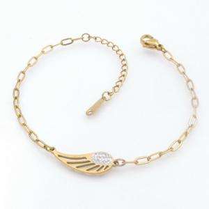 Stainless Steel Gold-plating Bracelet - KB208840-BJ