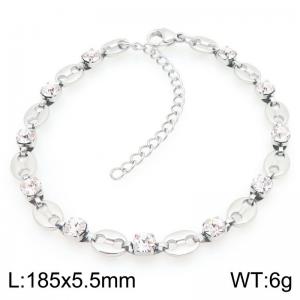 Stainless Steel Stone Bracelet - KB209006-ZCG