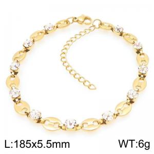 Stainless Steel Stone Bracelet - KB209007-ZCG