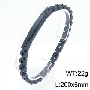 Stainless Steel Black-plating Bracelet - KB209010-KLHQ