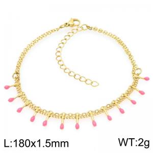 Stainless Steel Gold-plating Bracelet - KB209022-Z