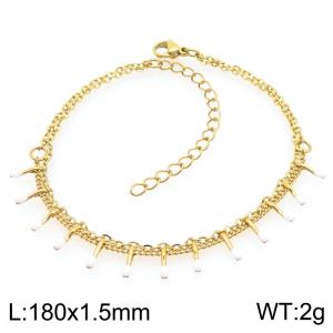 Stainless Steel Gold-plating Bracelet - KB209026-Z