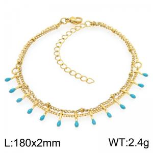 Stainless Steel Gold-plating Bracelet - KB209033-Z