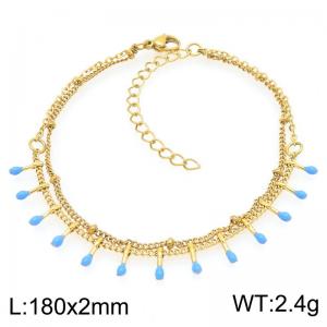 Stainless Steel Gold-plating Bracelet - KB209035-Z