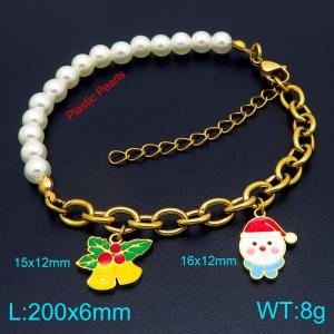 Stainless Steel Gold-plating Bracelet - KB209197-Z