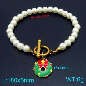 Stainless Steel Gold-plating Bracelet - KB209201-Z