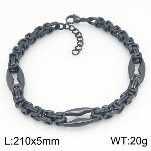 Stainless Steel Black-plating Bracelet - KB209970-ZCG