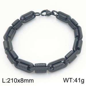 Stainless Steel Black-plating Bracelet - KB209973-ZCG