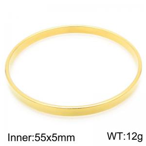 Stainless Steel Gold-plating Bangle - KB209974-LO