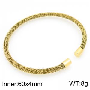 Stainless Steel Gold-plating Bangle - KB209994-ZJZL